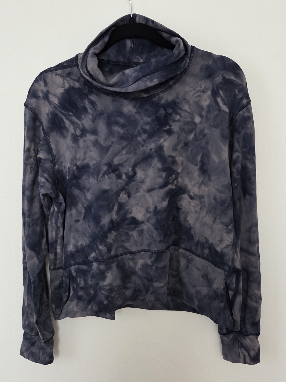 Lululemon Ready to Rulu Pullover Diamond Dye Lunar Rock Blue Size 4